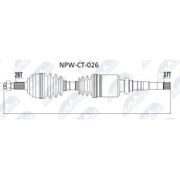 ARBOL DE TRANSMISION NPWCT026